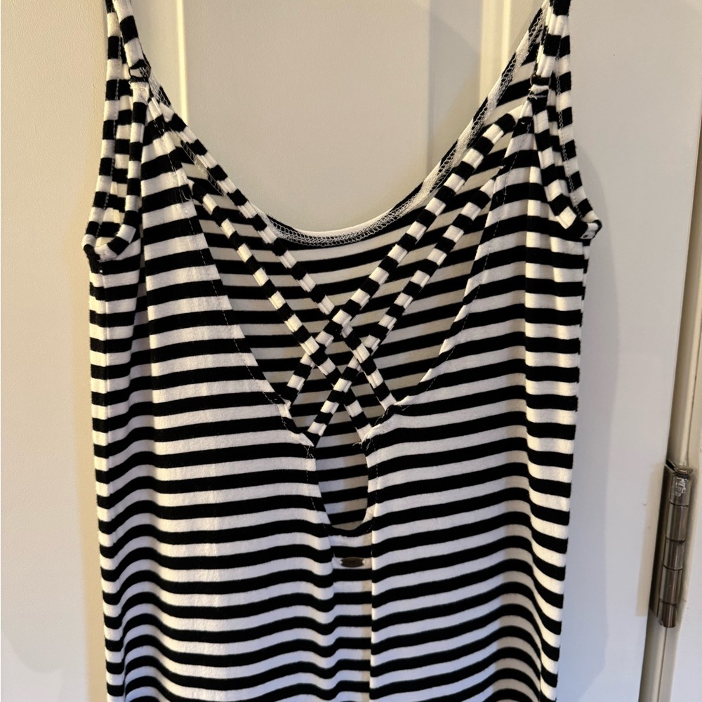 Black and White Striped Dress